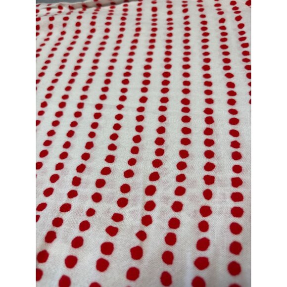 Red Polka Dot Flannel Fabric 13" X 36" For Sewing Crafts & DIY Projects - Picture 3 of 5